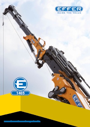 Hydrauliczne żurawie do załadunku Effer 1405 9S