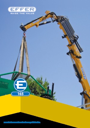 Hydrauliczne żurawie do załadunku Effer 165 4S