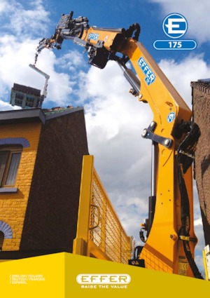 Hydrauliczne żurawie do załadunku Effer 175 5S