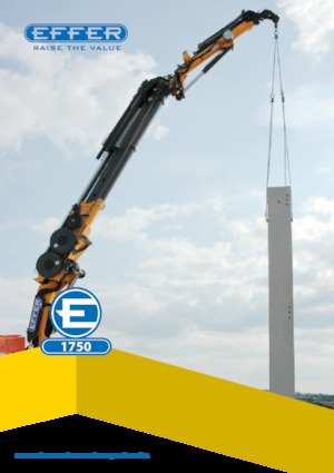 Hydrauliczne żurawie do załadunku Effer 1750 8S