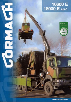 Hydrauliczne żurawie do załadunku Cormach 18000 E4 A.S.C