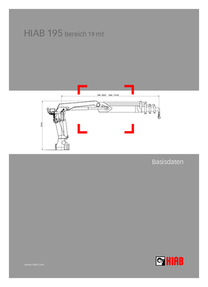 Hydrauliczne żurawie do załadunku Hiab 195-4 Jib 30