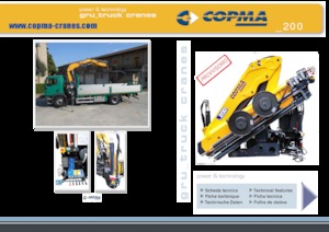 Hydrauliczne żurawie do załadunku COPMA 2000 200.5