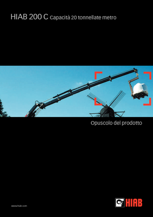 Hydrauliczne żurawie do załadunku Hiab 200 C-2