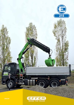 Hydrauliczne żurawie do załadunku Effer 215 6S