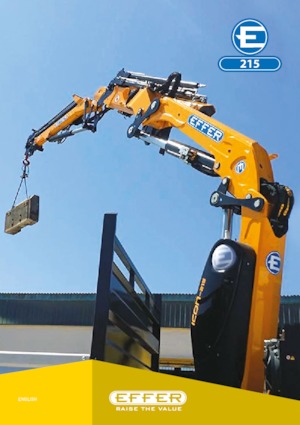 Hydrauliczne żurawie do załadunku Effer 215 6S