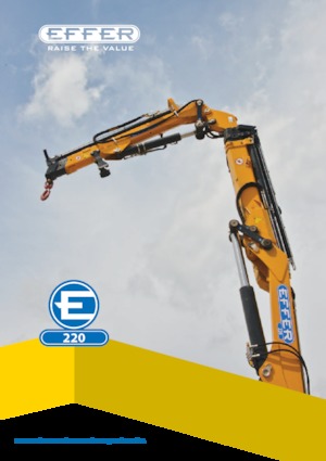 Hydrauliczne żurawie do załadunku Effer 220 5S