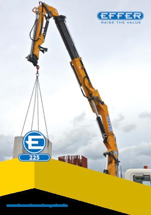 Hydrauliczne żurawie do załadunku Effer 225 6S