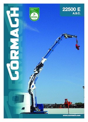 Hydrauliczne żurawie do załadunku Cormach 22500 E2 A.S.C. Plus
