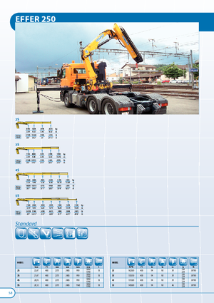 Hydrauliczne żurawie do załadunku Effer 250 2S