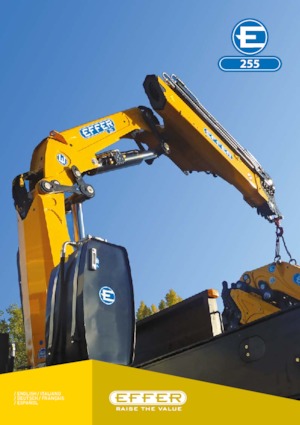 Hydrauliczne żurawie do załadunku Effer 255 6S