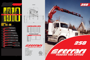 Hydrauliczne żurawie do załadunku Ferrari® 258 A1 