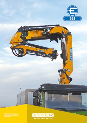 Hydrauliczne żurawie do załadunku Effer 265 4S