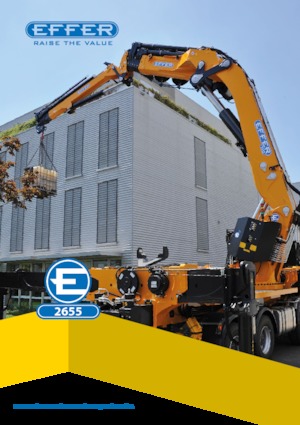 Hydrauliczne żurawie do załadunku Effer 2655 7S