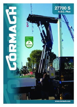 Hydrauliczne żurawie do załadunku Cormach 27700 S8 A.S.C. Plus
