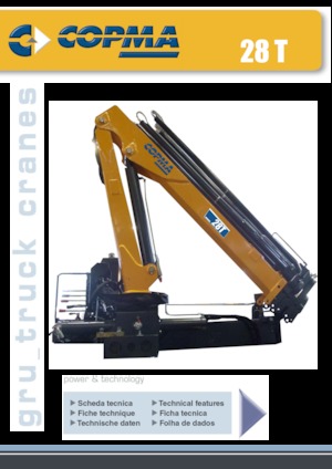 Hydrauliczne żurawie do załadunku COPMA 2000 28T.1