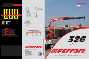 Hydrauliczne żurawie do załadunku Ferrari® 326R A2 