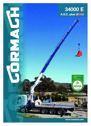 Hydrauliczne żurawie do załadunku Cormach 34000 E3 A.S.C. Plus