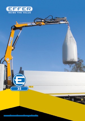 Hydrauliczne żurawie do załadunku Effer 35 2S