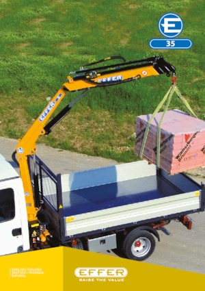 Hydrauliczne żurawie do załadunku Effer 35 S1