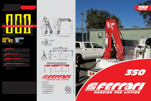 Hydrauliczne żurawie do załadunku Ferrari® 350 A4 