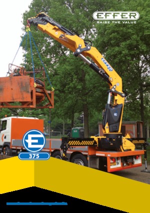 Hydrauliczne żurawie do załadunku Effer 375 3S