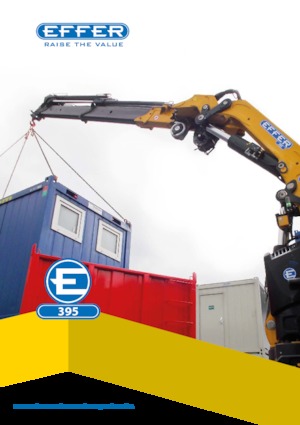 Hydrauliczne żurawie do załadunku Effer 395 6S