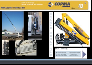 Hydrauliczne żurawie do załadunku COPMA 2000 42.4