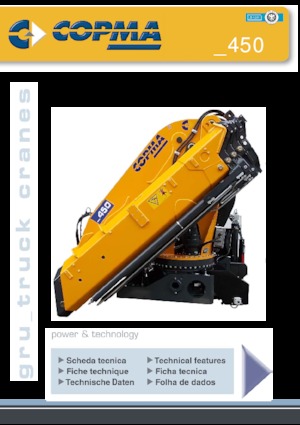 Hydrauliczne żurawie do załadunku COPMA 2000 450.7 J3