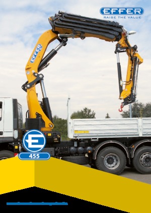 Hydrauliczne żurawie do załadunku Effer 455 8S