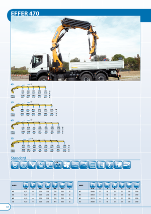 Hydrauliczne żurawie do załadunku Effer 470 6S