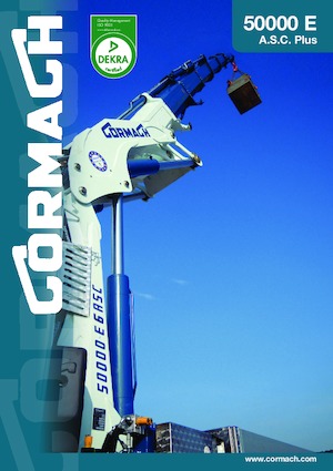 Hydrauliczne żurawie do załadunku Cormach 50000 E9F64 A.S.C. Plus