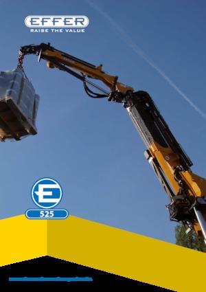 Hydrauliczne żurawie do załadunku Effer 525 6S