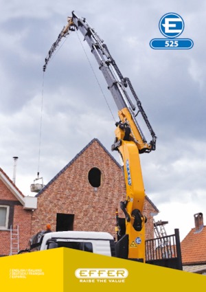 Hydrauliczne żurawie do załadunku Effer 525 6S
