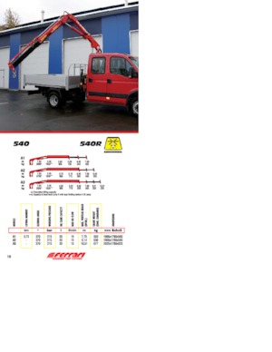 Hydrauliczne żurawie do załadunku Ferrari® 540R A3 