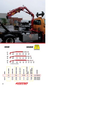 Hydrauliczne żurawie do załadunku Ferrari® 550R A1 