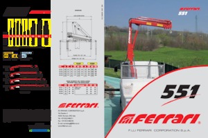 Hydrauliczne żurawie do załadunku Ferrari® 551 A2 