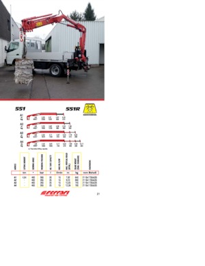 Hydrauliczne żurawie do załadunku Ferrari® 551R A1 