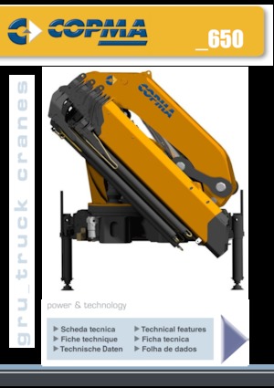 Hydrauliczne żurawie do załadunku COPMA 2000 650.4