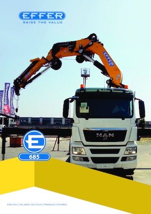 Hydrauliczne żurawie do załadunku Effer 685 6S
