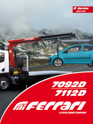 Hydrauliczne żurawie do załadunku Ferrari® 7092D A4 