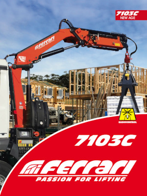 Hydrauliczne żurawie do załadunku Ferrari® 7103C A2 