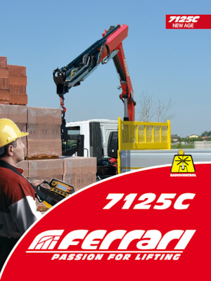 Hydrauliczne żurawie do załadunku Ferrari® 7125C A2 
