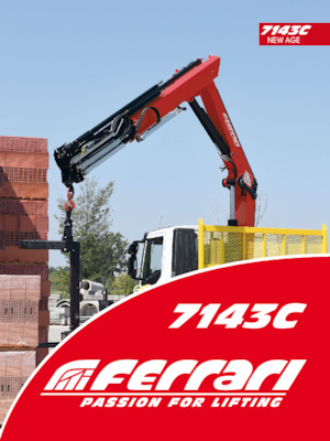 Hydrauliczne żurawie do załadunku Ferrari® 7143C A6 