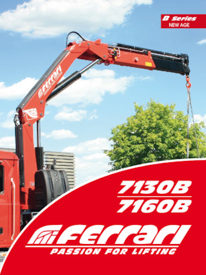 Hydrauliczne żurawie do załadunku Ferrari® 7160B A2 