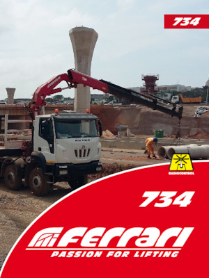 Hydrauliczne żurawie do załadunku Ferrari® 734 A3 