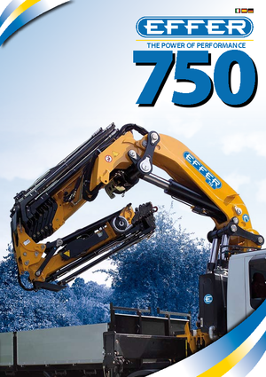 Hydrauliczne żurawie do załadunku Effer 750 4S