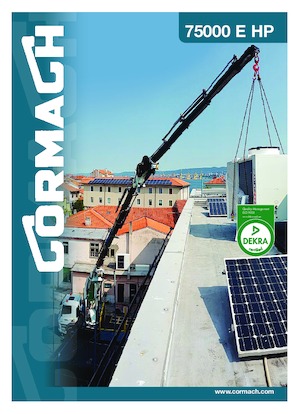 Hydrauliczne żurawie do załadunku Cormach 75000 E9F134 A.S.C. Plus