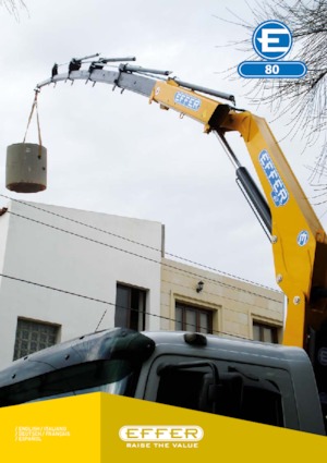 Hydrauliczne żurawie do załadunku Effer 80 4S