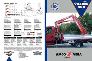 Hydrauliczne żurawie do załadunku Amco Veba 804-4 S